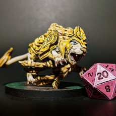 Picture of print of High Elf Lion 1 support ready