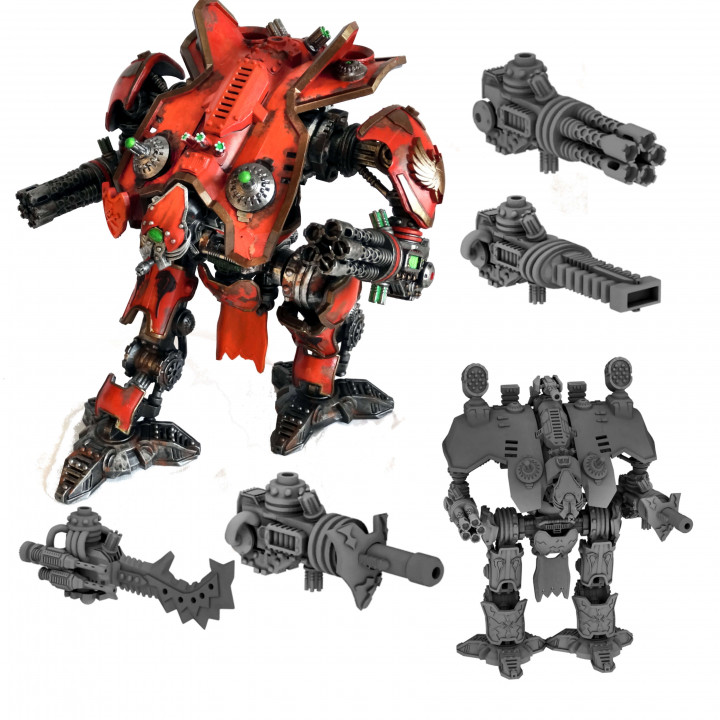 $4.85Titanic war walker (Mechanical Knight with varied weapon options and 2 carapace options)