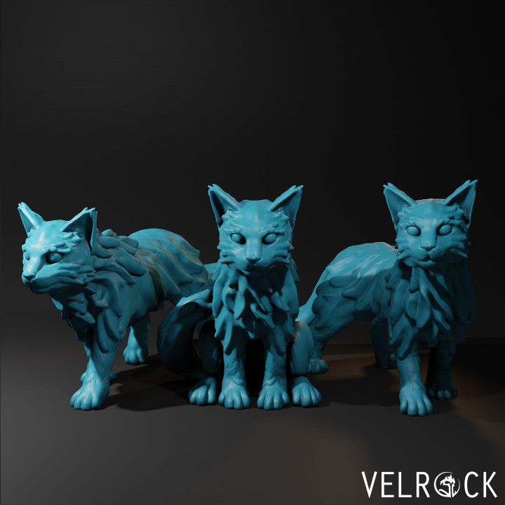 3D Printable Maine Coon Cat (PRESUPPORTED) by Velrock Art Miniatures