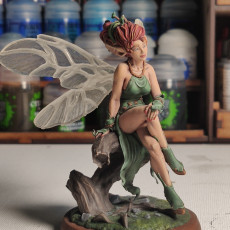 Picture of print of Pixie Soul of the Forest 75mm pre-supported