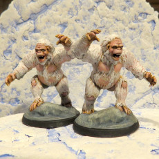 Picture of print of Frostgrave White Gorilla This print has been uploaded by Yan