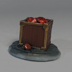 Picture of print of treasure tokens for tabletop and board games