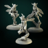 Forest Mephits 3 miniatures set pre-supported image