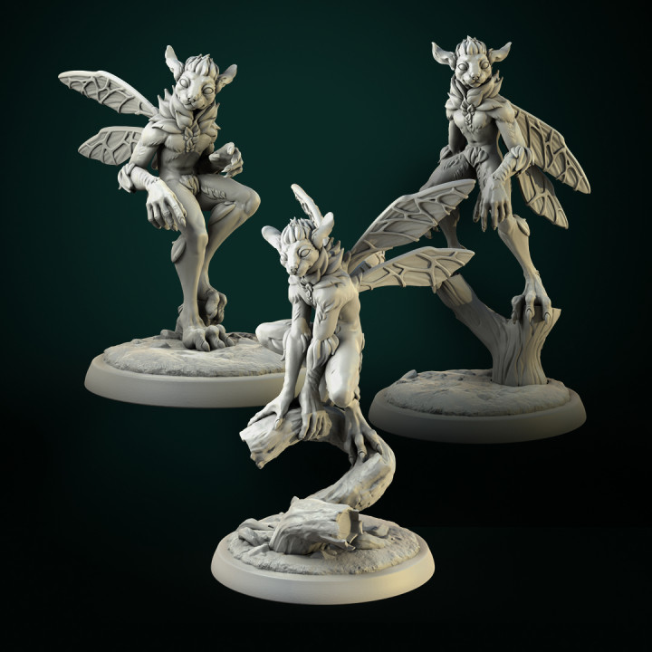 $11.00Forest Mephits 3 miniatures set pre-supported