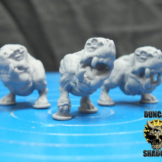 Picture of print of Goblin Hounds (pre supported)