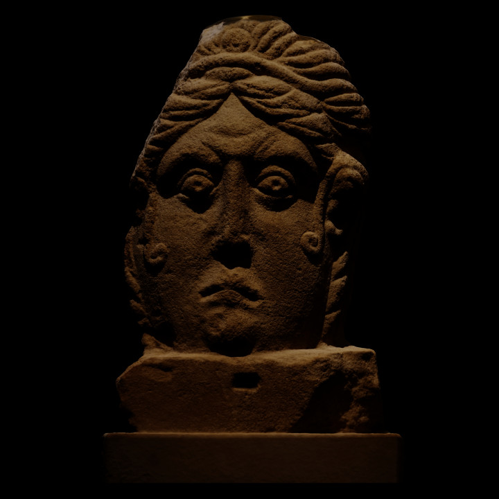 Roman Limestone Head