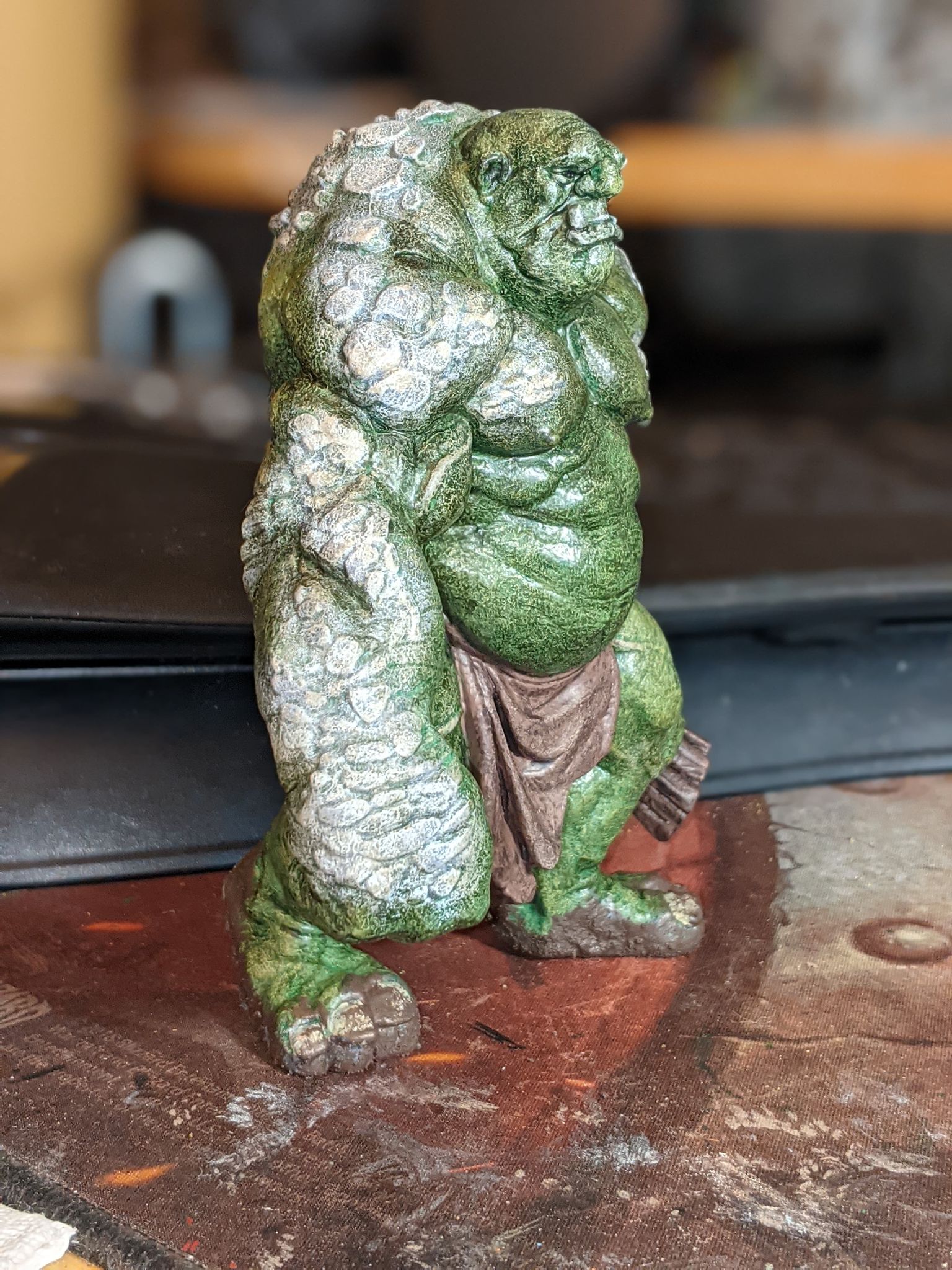 Stone Troll troggoth Miniatura Impresa 3D en resina 32mm Fantasía impresión mi Minis