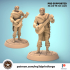 Half-Elf Bard 32mm and 75mm scale pre-supported image