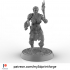 Female Orc warrior 32mm and 75mm scale pre-supported image