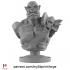 Orc BUST for FDM and Pre-supported for resin 75mm image