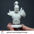 Human warrior BUST FDM and resin 75mm pre-supported image