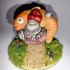 Shroomie Fisherman Miniature - pre-supported print image