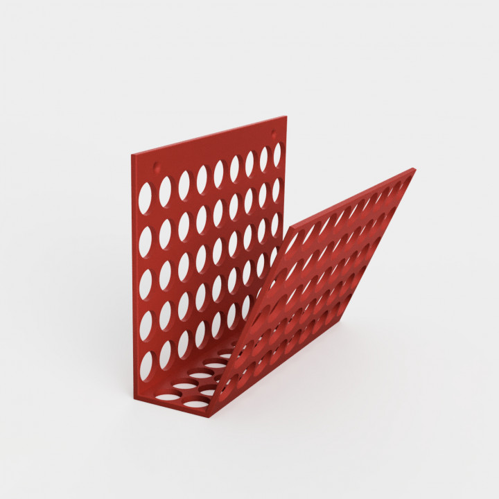 3D Printable Wall Mounted Hanging Letter Caddy by Said