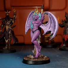 Picture of print of Akisha - Female Sukubus - 32mm - DnD