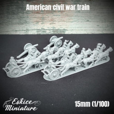 Picture of print of Canons & trains / Guns & trains - Epic History Battle of American Civil War -15mm scale