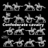 Cavalerie & QG / Cavalry & HQ - Epic History Battle of American Civil War -15mm scale image