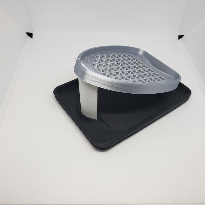 3D Printable Dishwand Sponge Holder by Jake Warner
