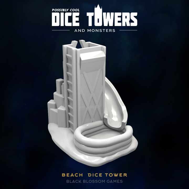 EX08 Beach :: Possibly Cool Dice Tower's Cover