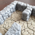 WDhex sturdy walls & corners for irregular stone floor image