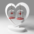 HEART IN A CAGE EARRINGS / PENDANT image