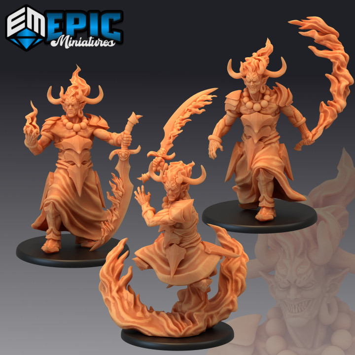 $9.90Efreeti Set / Fire Elemental Genie / Oriental Efreet / Ifrit Lord Collection