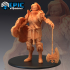 Fire Giantess Axe / Female Armored Warrior / Lady Giant Knight image