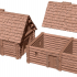 Russian log house, 2 models - Wargame 28mm image