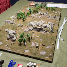 Picture of print of Hexhog Tabletops: Calamitous Crags and Cliffs - Expansion Set -