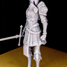Picture of print of Crystal - 75mm - Female knight  - DnD