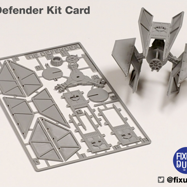 Tie Fighter Defender Kit Card