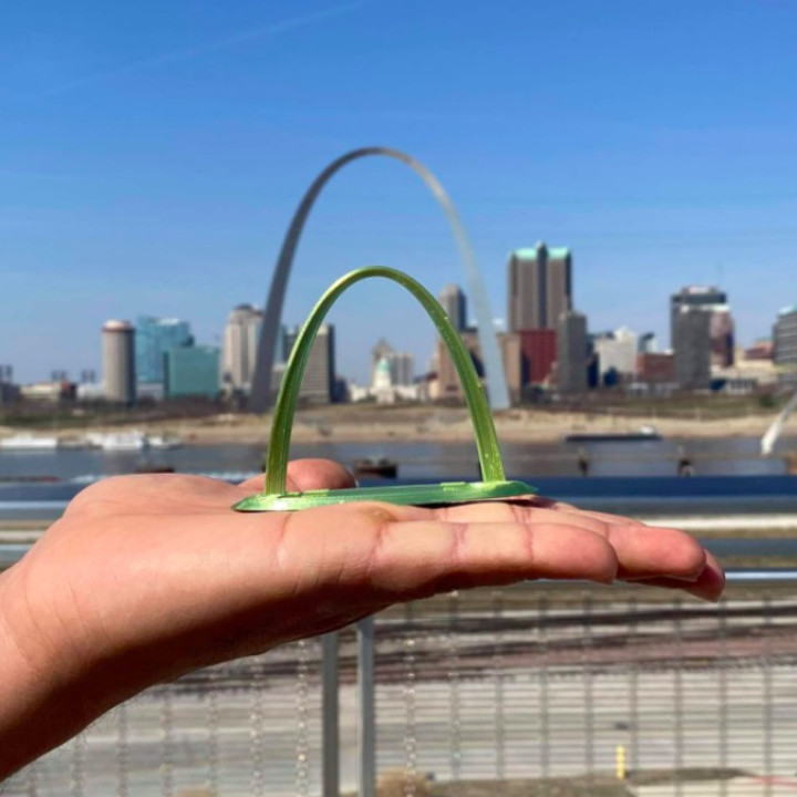 Saint Louis Gateway Arch Oval Double Sided 3D Key Chain on eBid United  States | 217236137