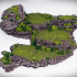 Stepped Spiral Outcropping: Dynamic Hills Terrain Set image