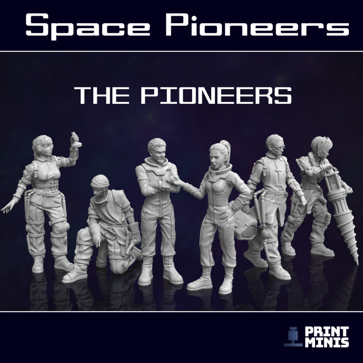 $18.00Space Pioneer Team - 6x Characters - Space Pioneers Collection