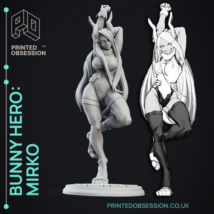 Mirko: Bunny Hero - My Hero Academia - 30cm Fanart