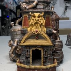 Picture of print of Brewery Dice Tower - SUPPORT FREE!