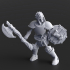 Skeleton Set  - Axe & Shields x 5 Minis, Pre-Supported image