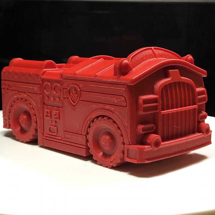 PAW PATROL MARSHALL'S FIRE TRUCK (PRINT-IN-PLACE)