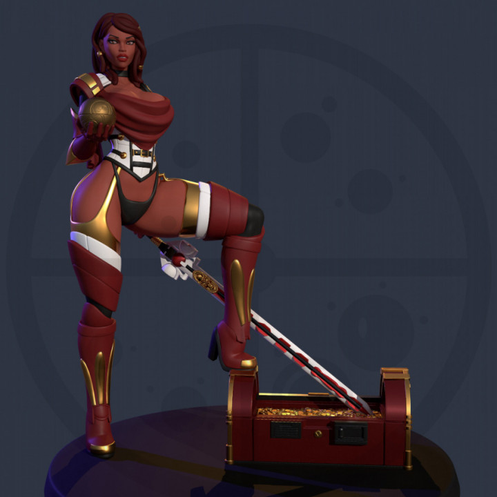 Glamorous Navigator Neila Mercy - Pirate's Booty Pinup Display Model's Cover