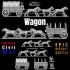 Wagons - Epic History Battle of American Civil War -15mm scale image