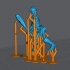Skeleton Set  - Clubs x 5 Minis, Pre-Supported image