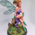Pixie set 3 miniatures 32mm pre-supported print image