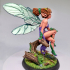 Pixie set 3 miniatures 32mm pre-supported print image