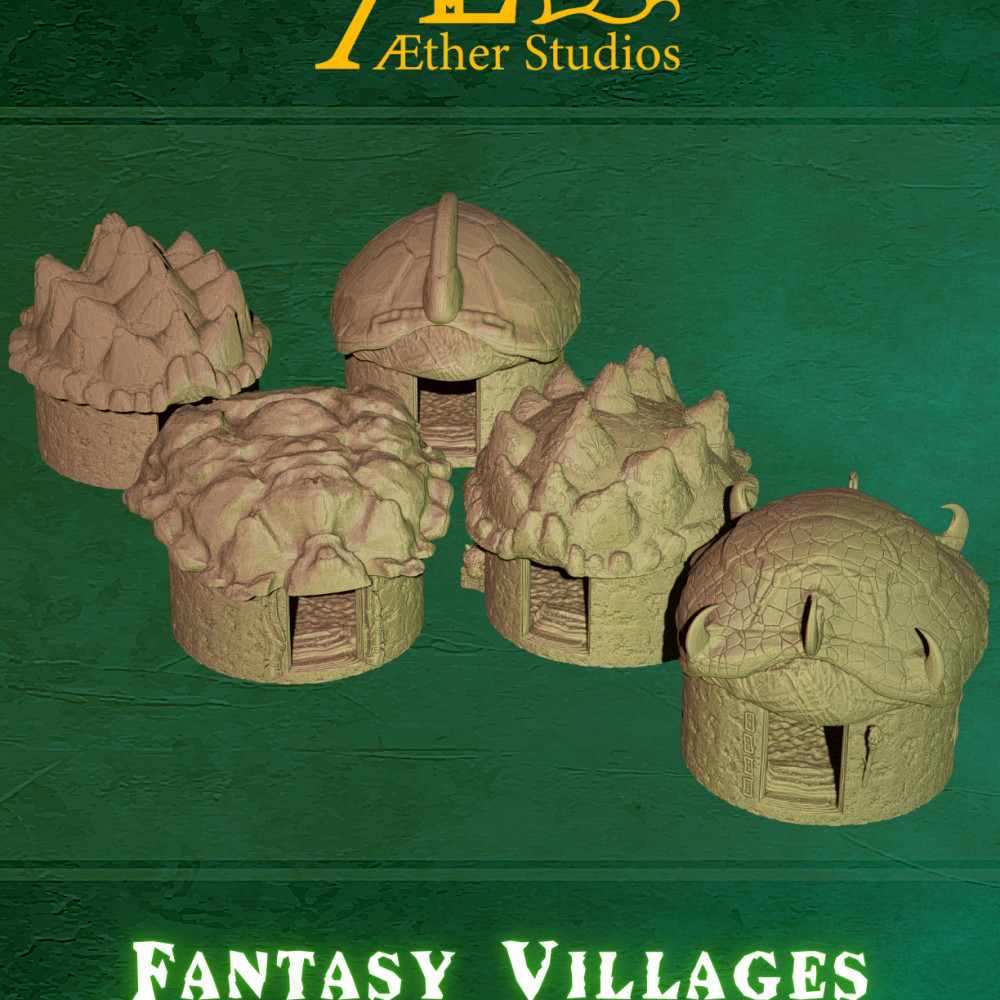 Image of Fantasy Villages Turtle Shell Huts