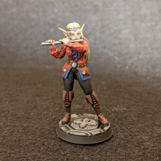 Picture of print of bard elf with flute