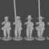 10 & 15mm Confederate Standard Bearers in Shell Jackets, Marching Pose 1 image