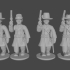 10 & 15mm American Civil War Officers in Long Frock Coats Marching with Revolvers image
