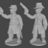 10 & 15mm American Civil War Officers in Long Frock Coats Cocking Revolvers image