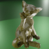Chat Sphinx + low poly image