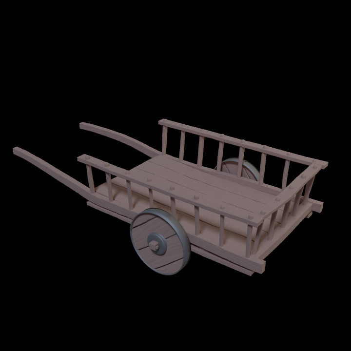 Medieval Wheelbarrow [PRE-SUPPORTED]