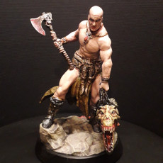 Picture of print of Boneflesh Warrior & Head (PRE-SUPPORTED 32mm&75mm)